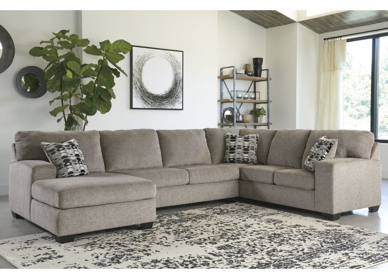 Kensington 6 Seater Fabric Corner Sofa with Chaise